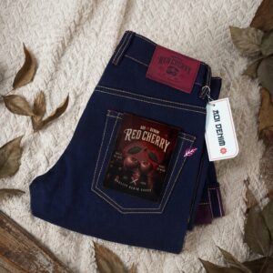 RED CHERRY INDIGO X RED 14 OZ RAW DENIM
